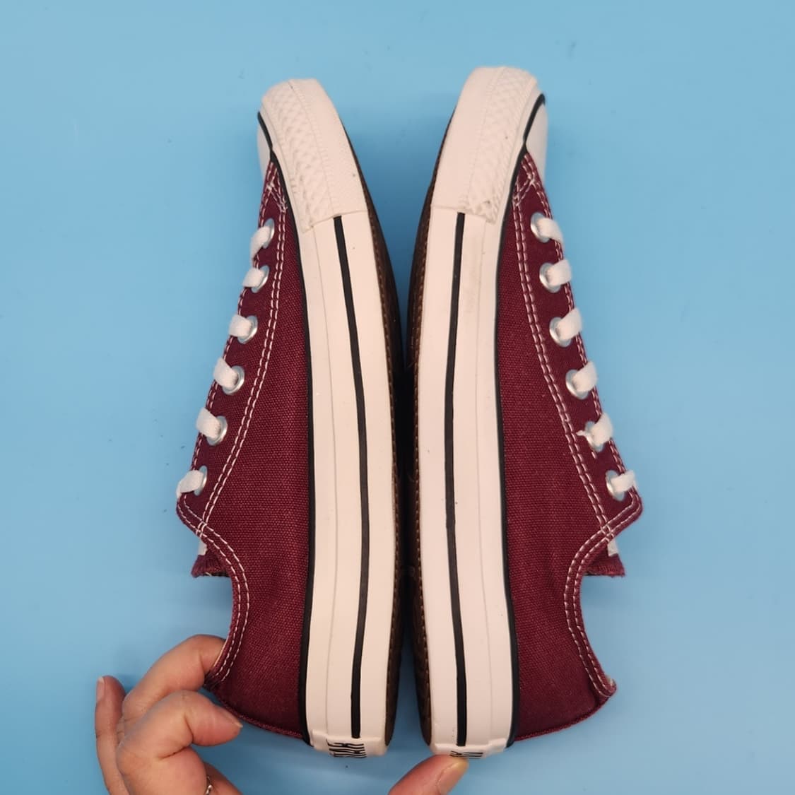 oo 컨버스 올스타 OX 마룬 스니커즈 240 상품이미지5