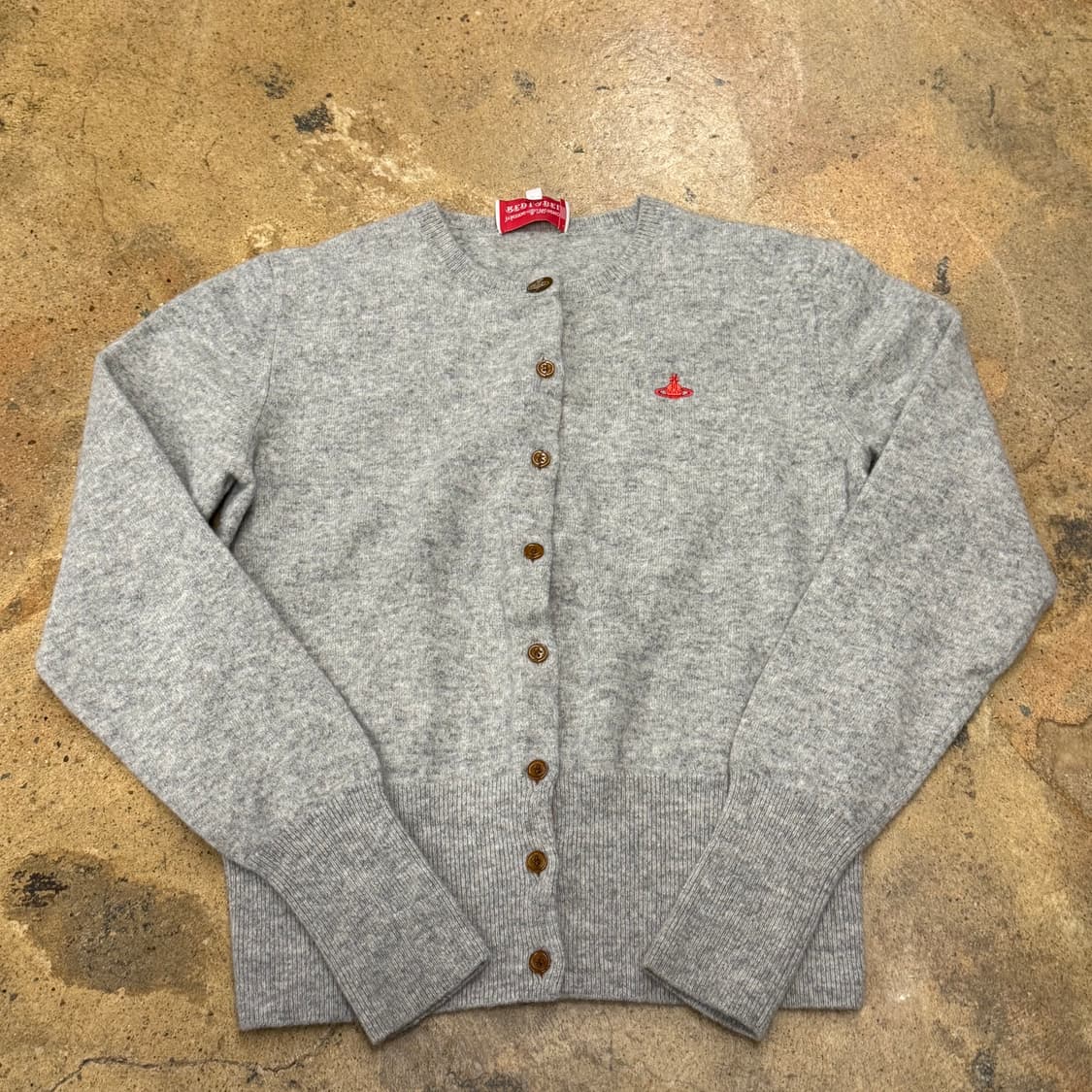 비비안웨스트우드 그레이 레드 라벨 가디건 상품이미지2