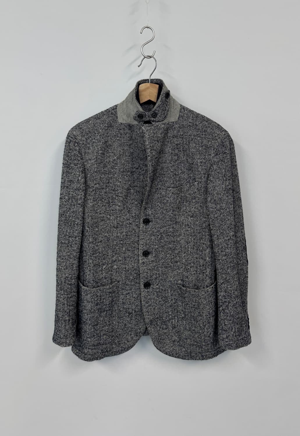 LUBIAM 루비암 그레이 헤링본 테일러드 블레이저 자켓 50 상품이미지6