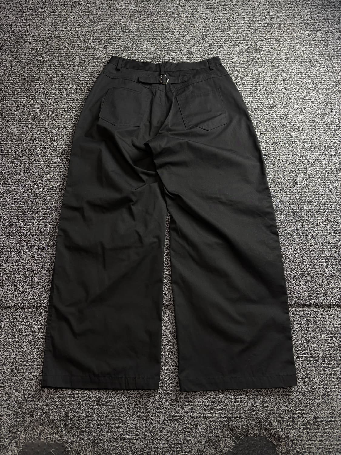 FRIX 버클 디테일 블랙 와이드핏 팬츠 3891 상품이미지4