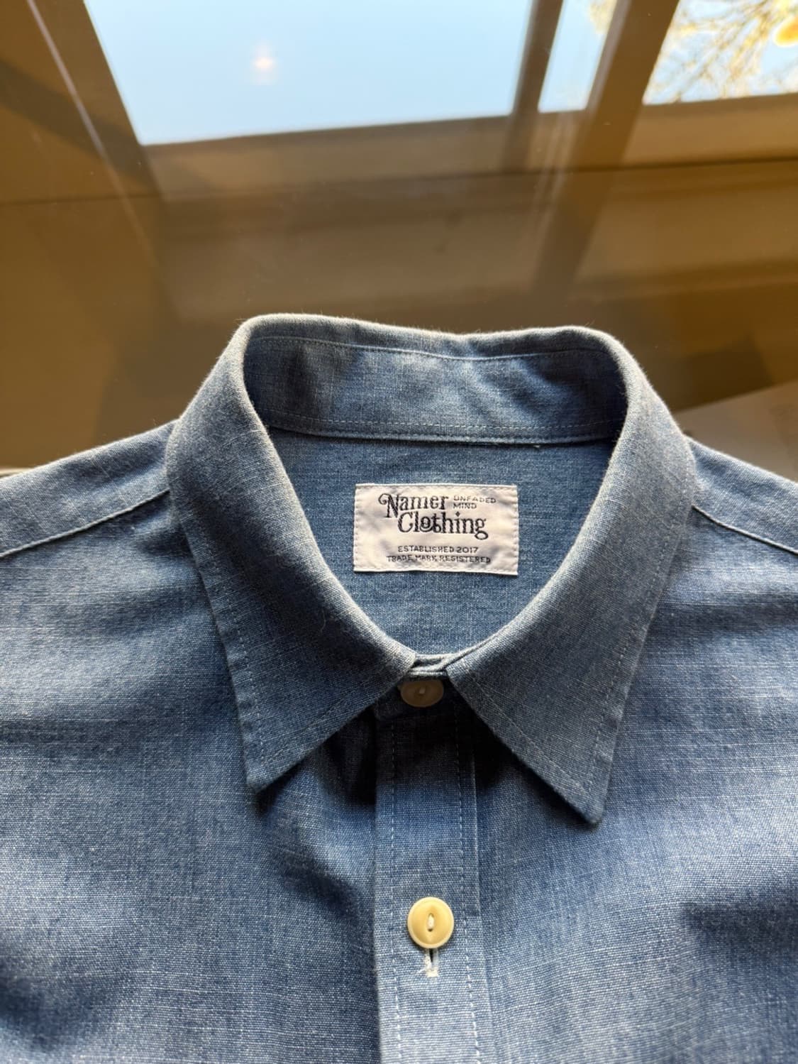 네이머 클로딩 샴브레이 셔츠 95-100 상품이미지8