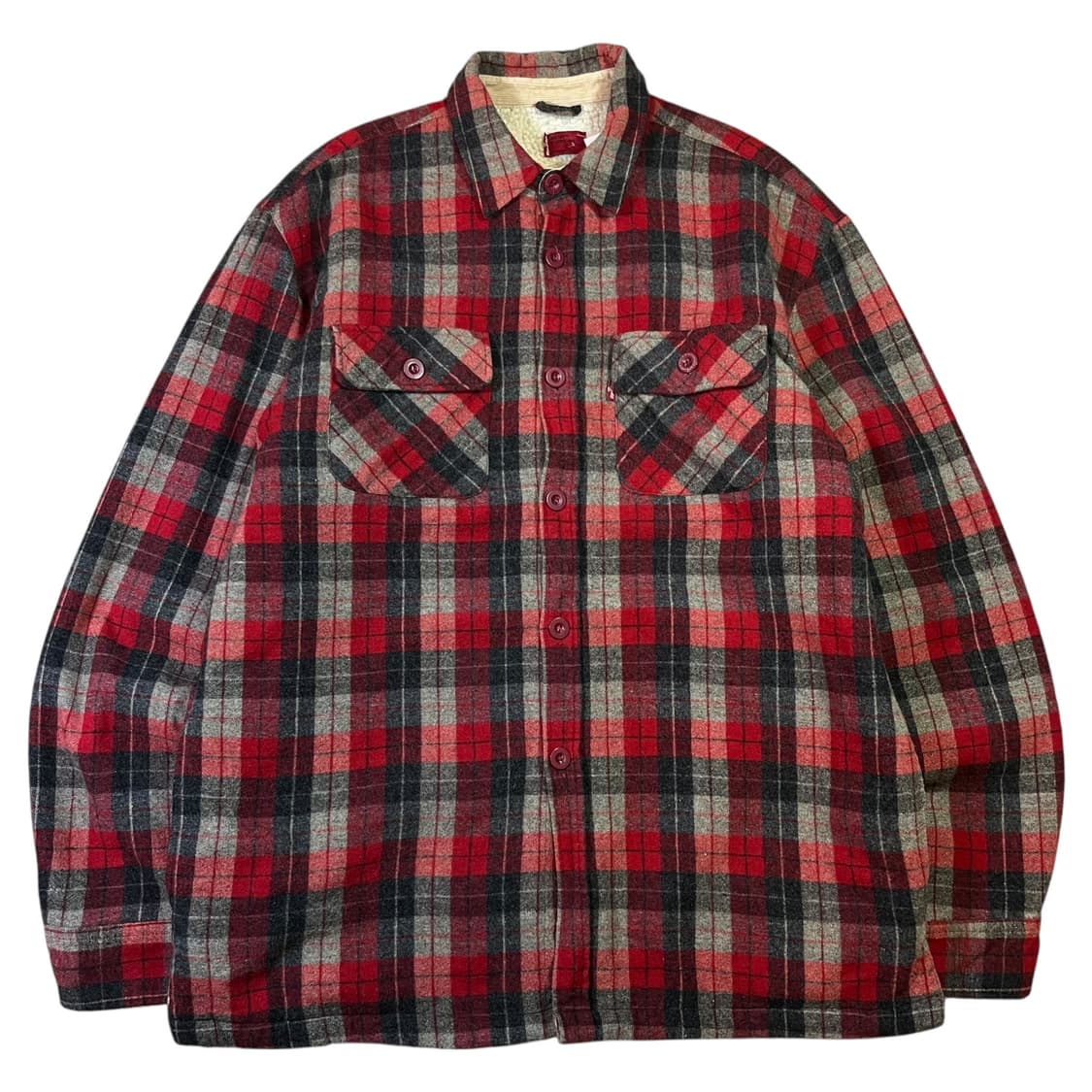 리바이스 레드탭 타탄체크 울 쉐르파 자켓 상품이미지1