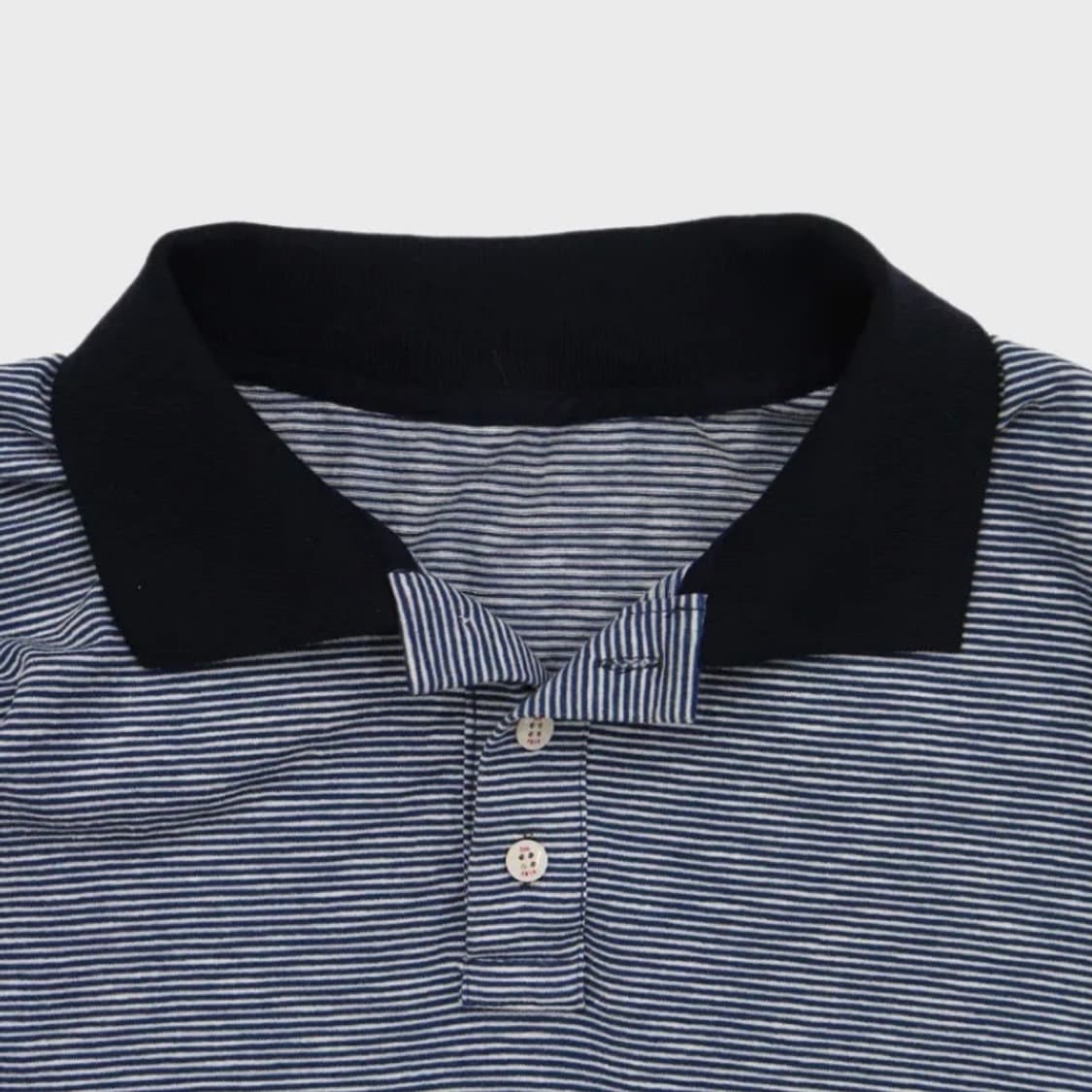 프레클 boxy fit button polo shirt in navy 상품이미지3