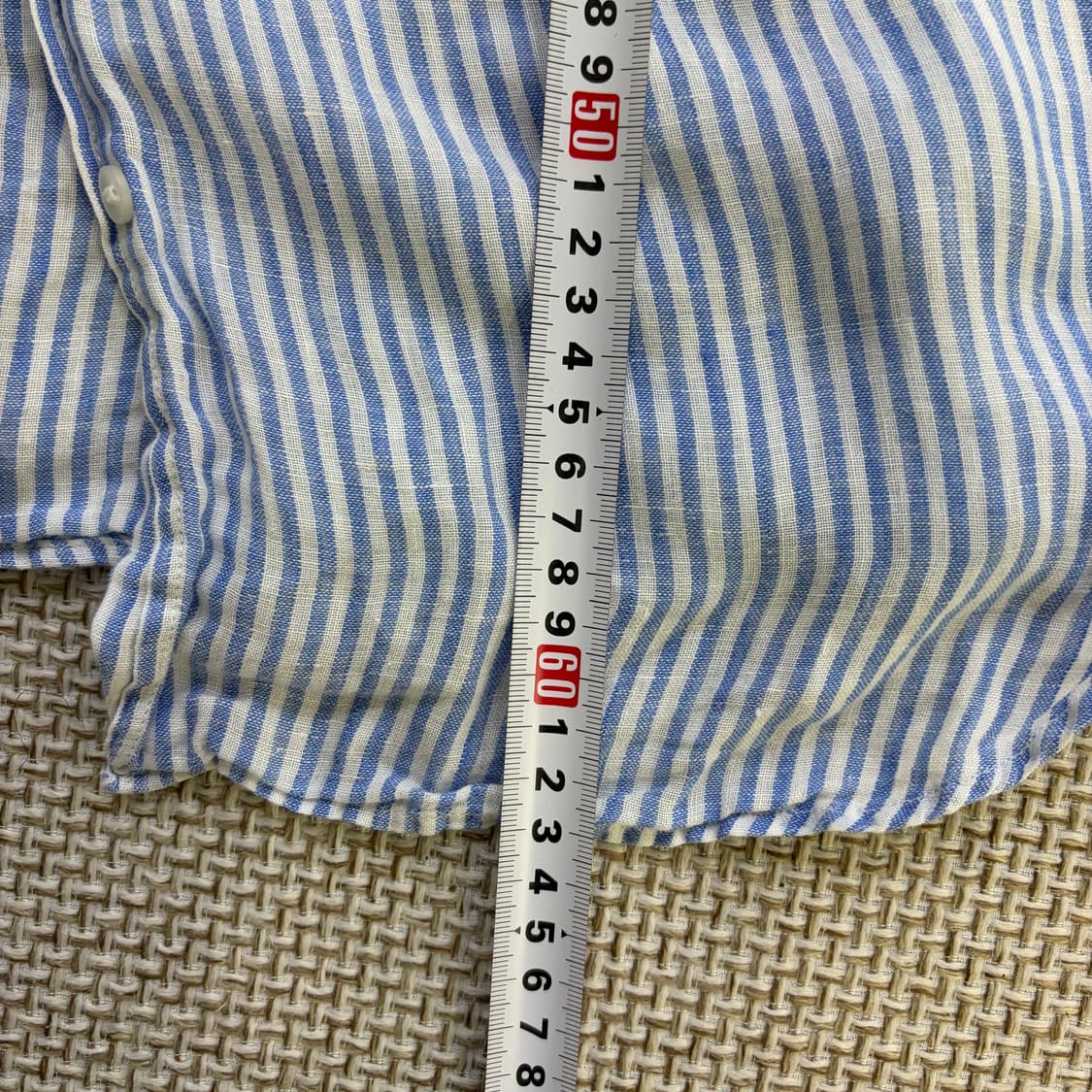 M 유니클로 스트라이프 셔츠 0609D2 상품이미지6