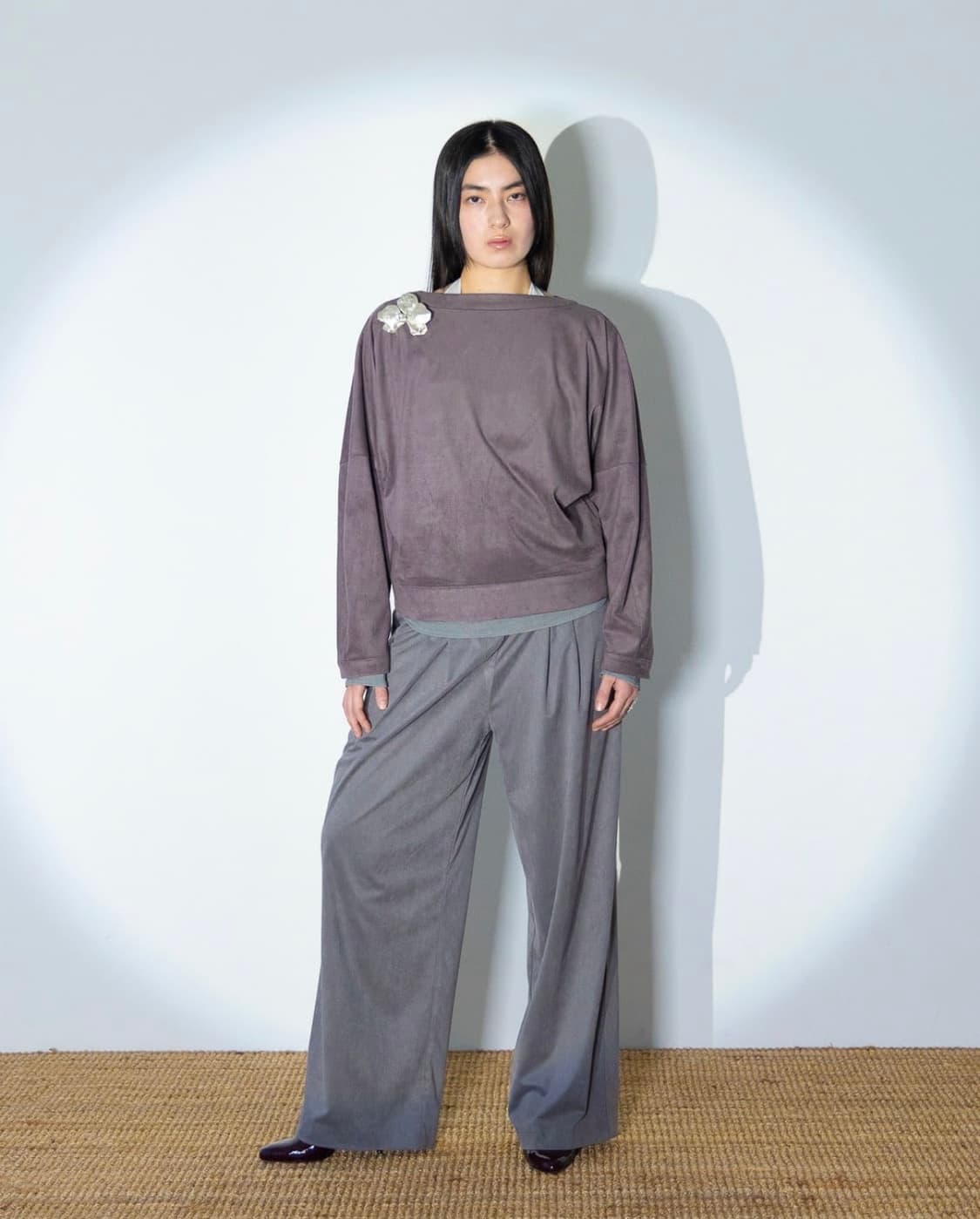 Volume Bell Shirts (plum) 상품이미지1