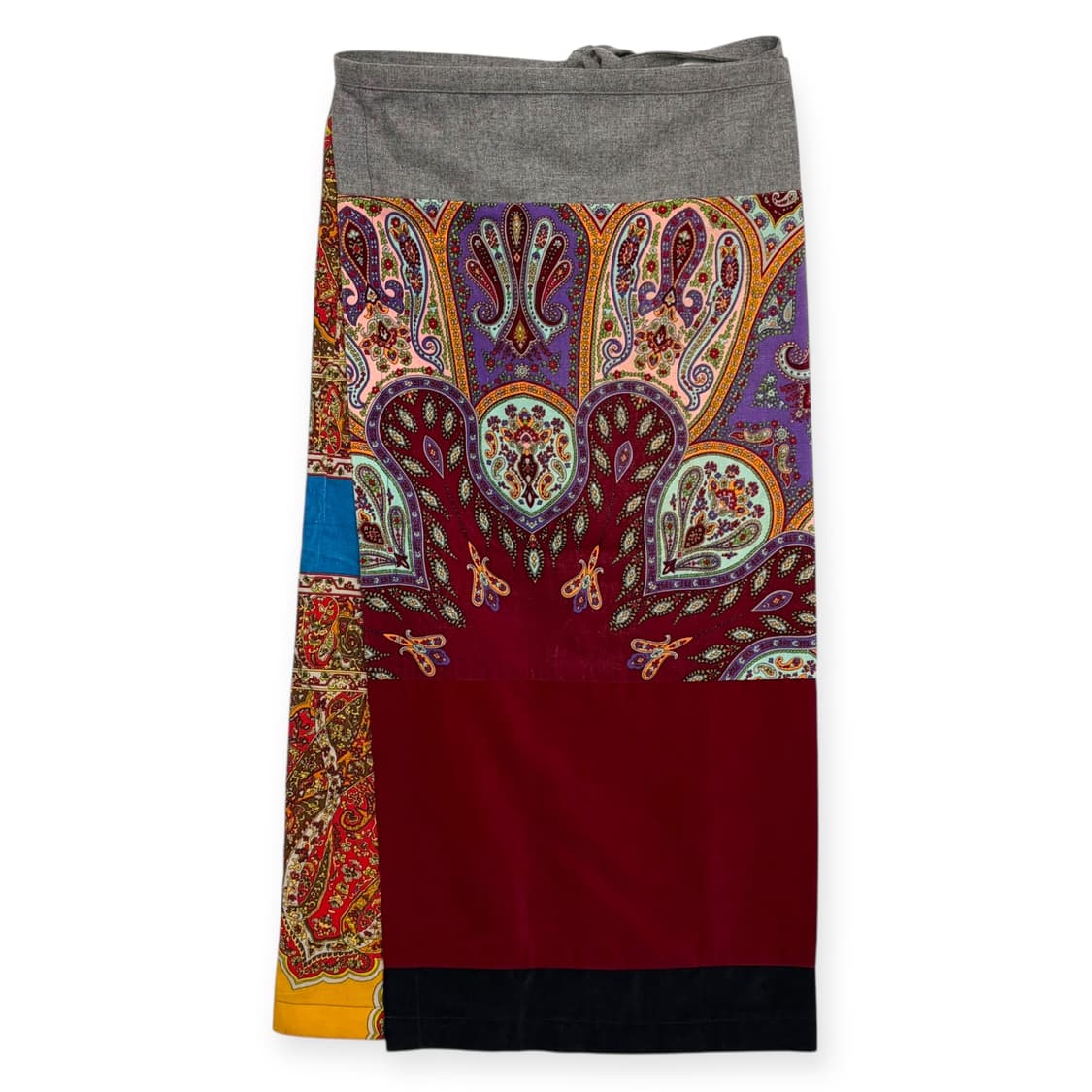 꼼데가르송 패턴 랩 스커트 치마 상품이미지1