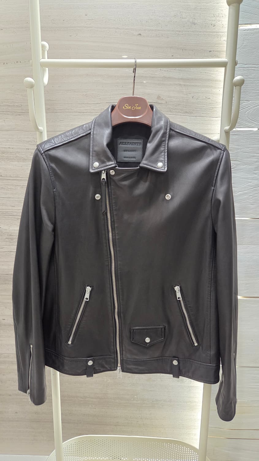 올세인츠 밀로 가죽 자켓 XXL 상품이미지2