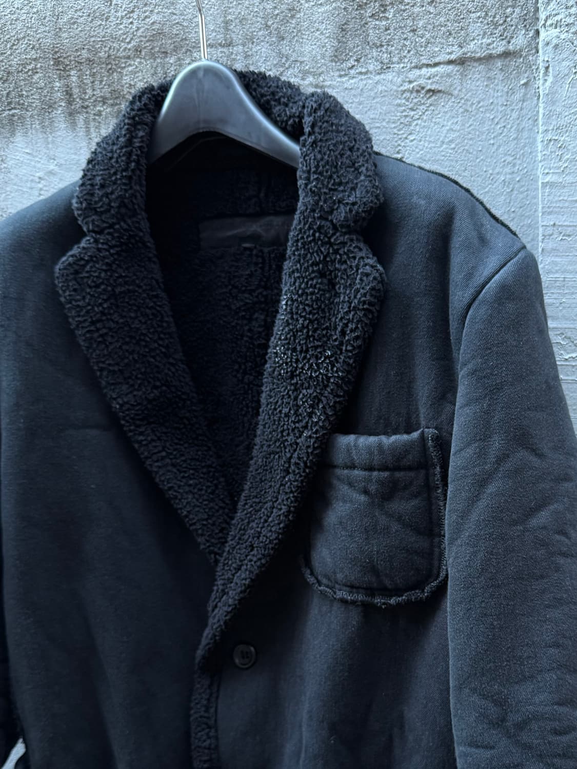 꼼데가르송 옴므 로우컷 쉐어링 무스탕 자켓 상품이미지4