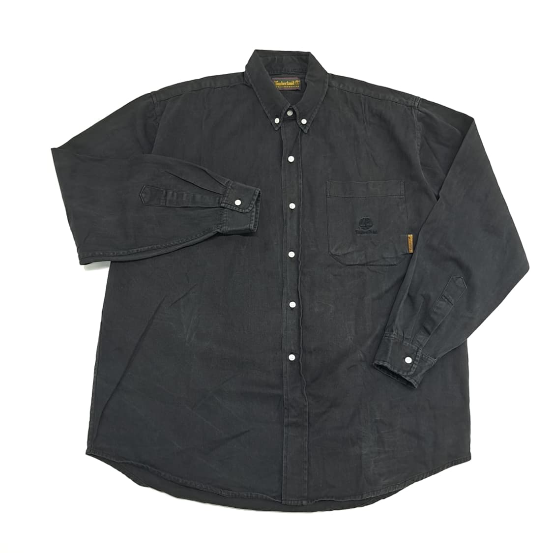 CN683 XL 팀버랜드 빈티지 블랙 긴팔 셔츠 남방 상품이미지2