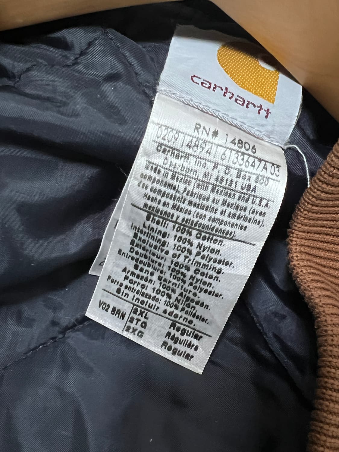 칼하트 V02 BRN 샌드스톤 덕 베스트 상품이미지4