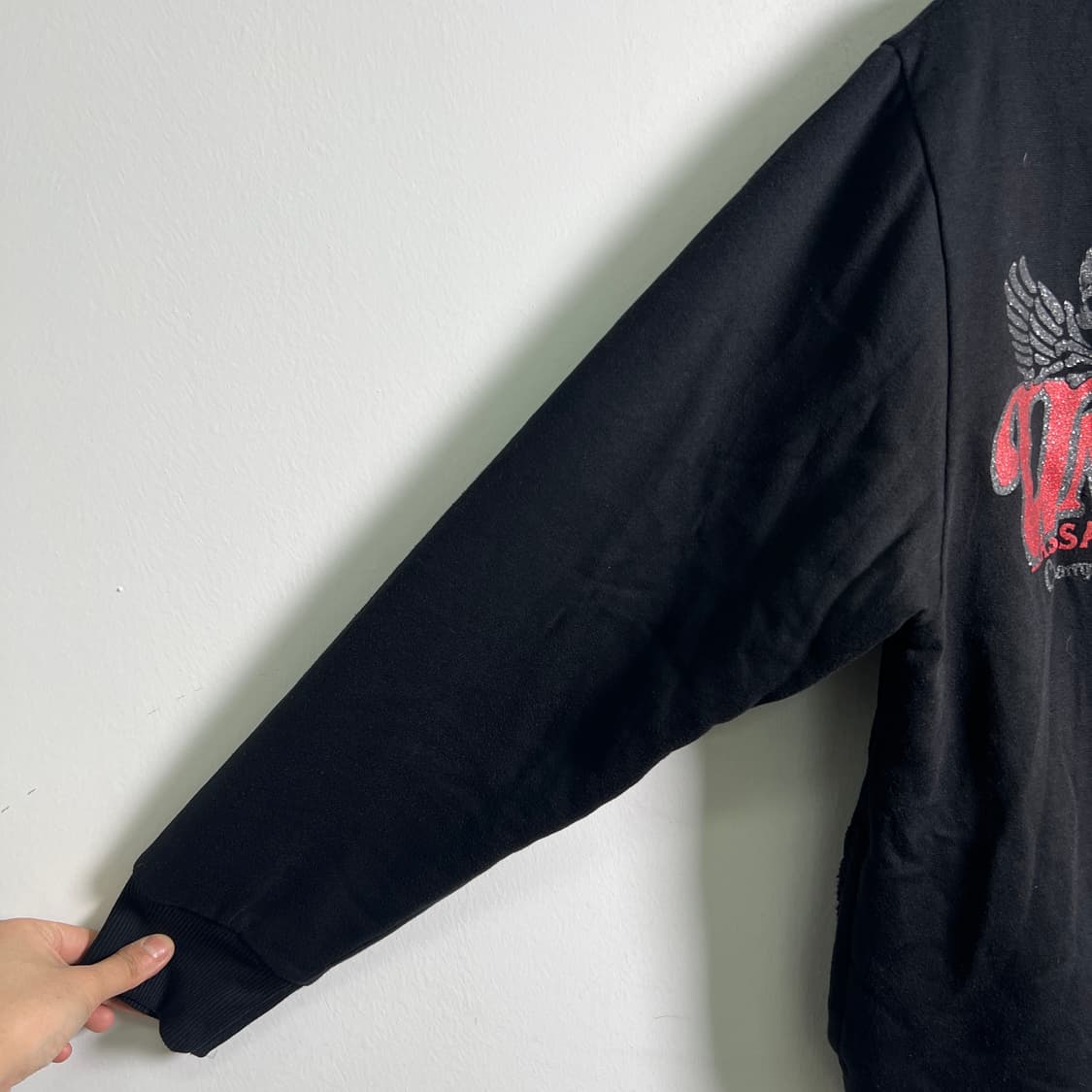 클래시 어헤드 펑크 패치 블랙 퍼 후드집업 L 상품이미지7