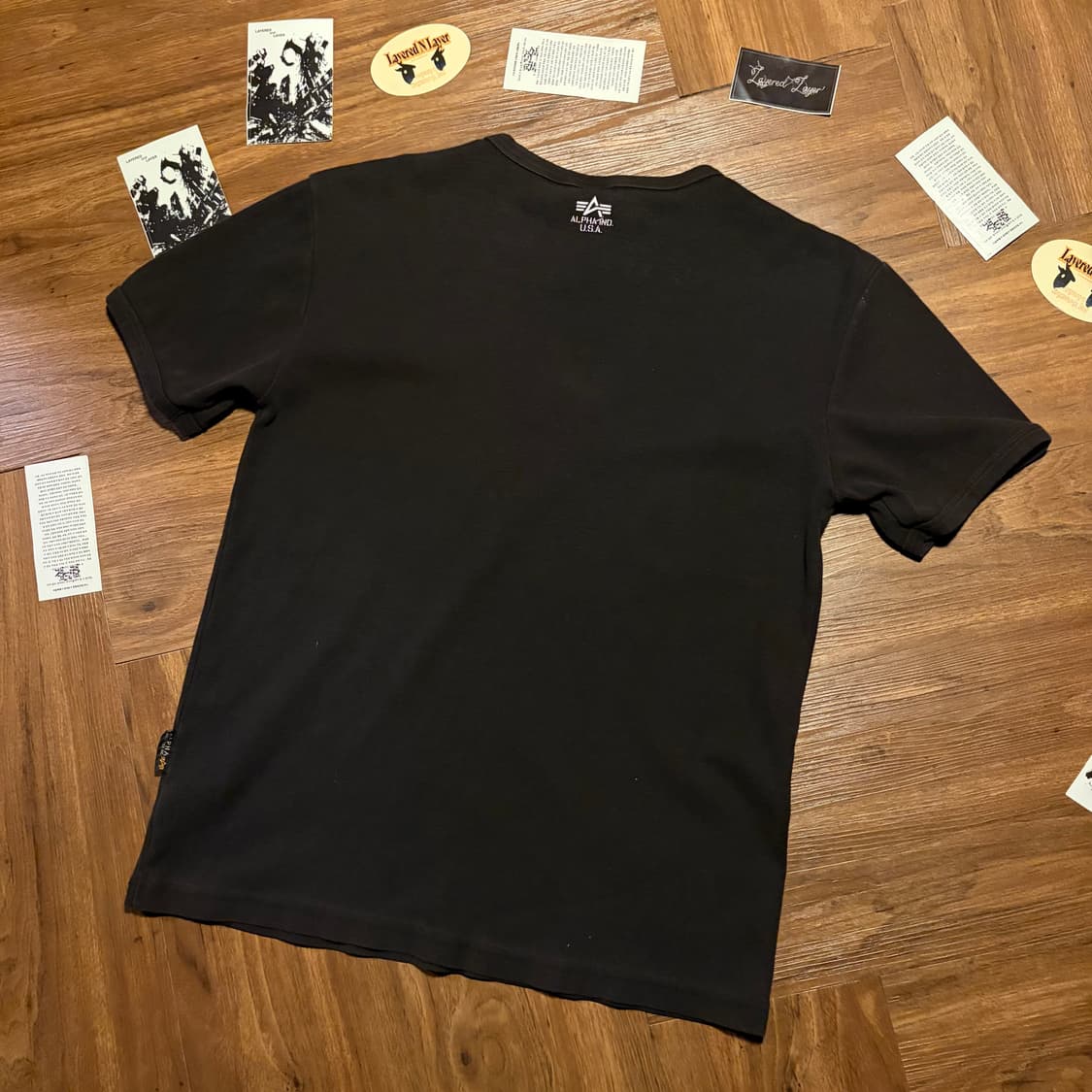 ALPHA INDUSTRIES 머슬핏 판발 니트 티셔츠 상품이미지2