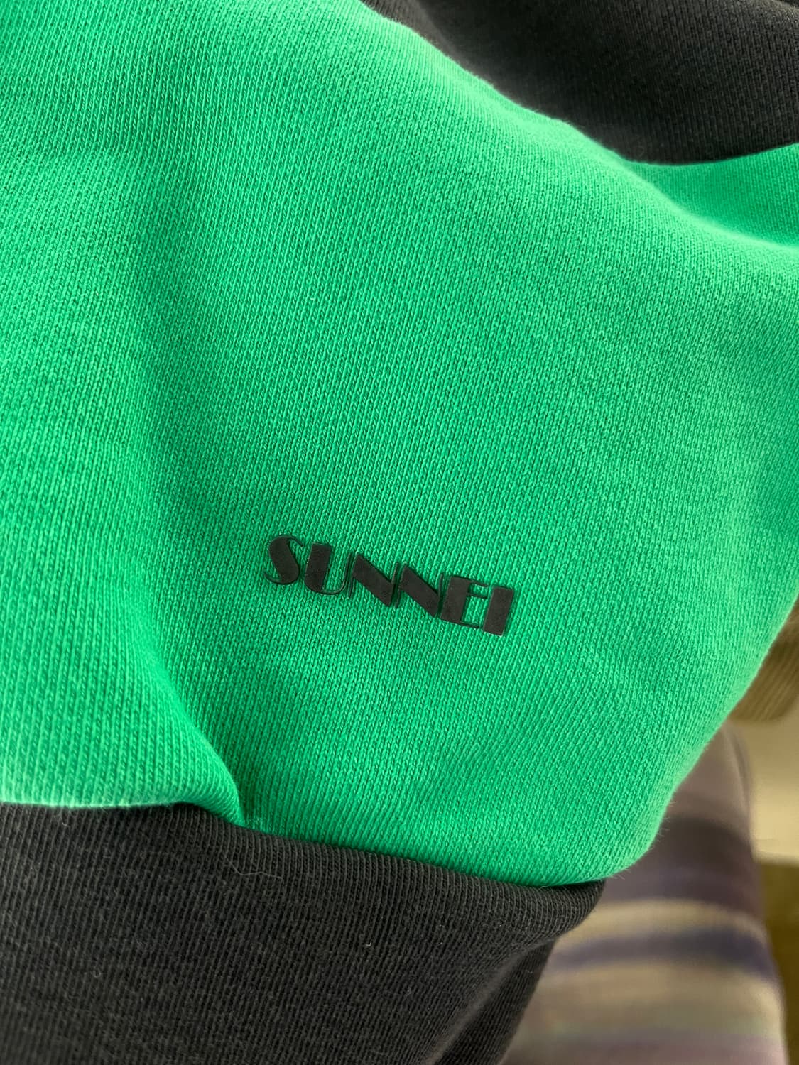 써네이 SUNNEI 스트라이프 맨투맨 L 상품이미지5