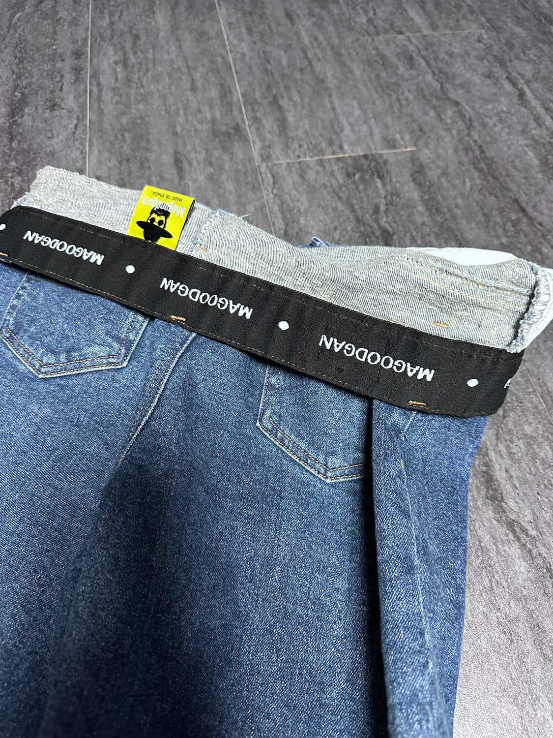 맥우드건 세미와이드핏 기모 데님팬츠(26사이즈) 상품이미지7