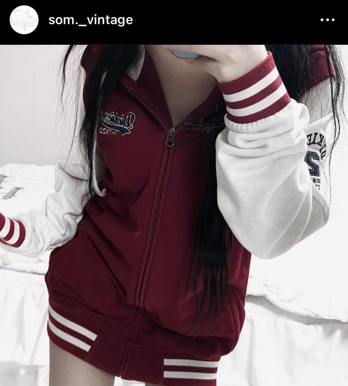 디키즈 솜빈티지 버건디 후드집업 상품이미지1