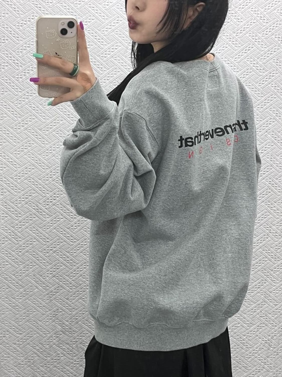 디스이즈네버댓 백로고 프린팅 스웻셔츠 맨투맨 XL C07326 상품이미지2