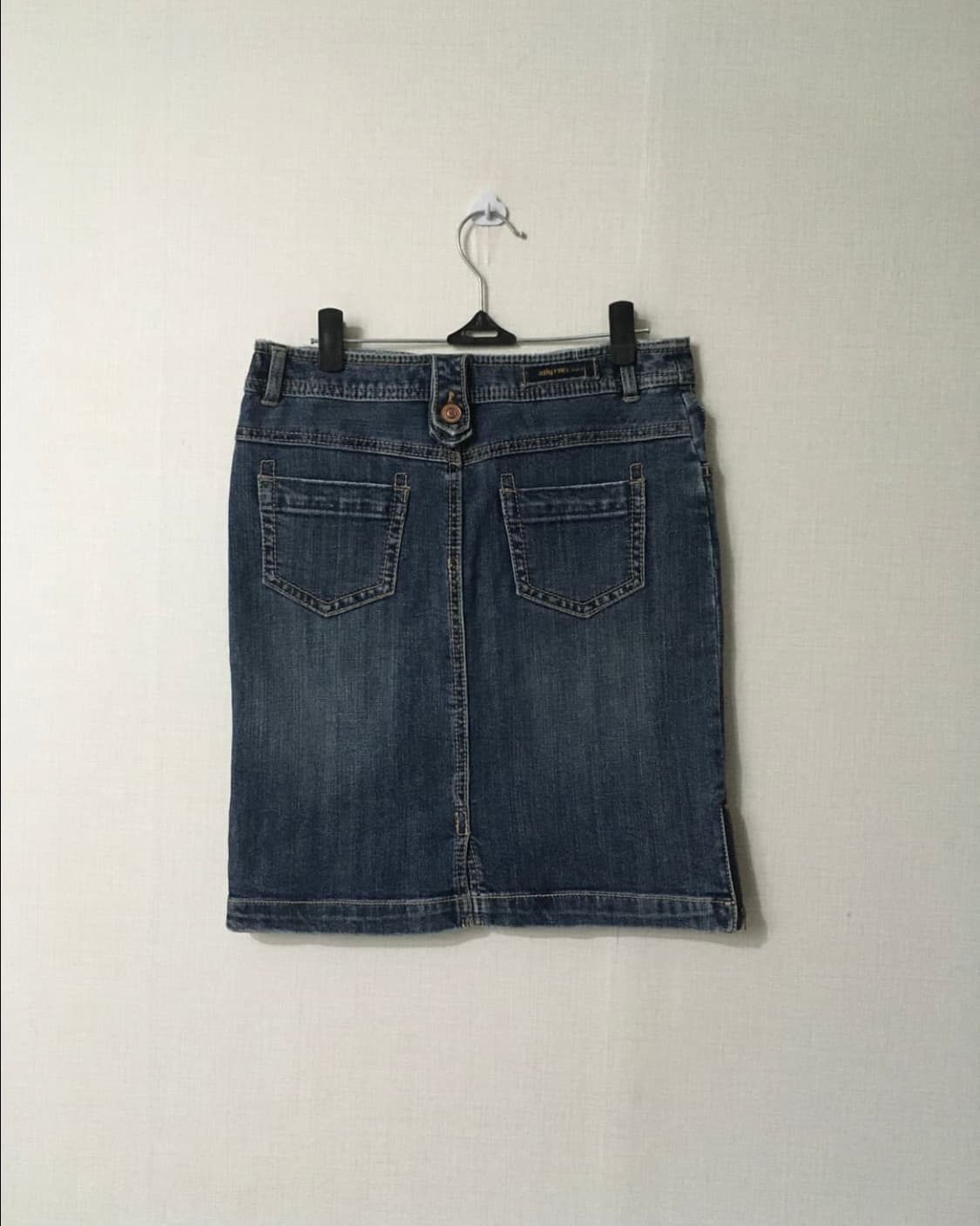 detail denim midi skirt 상품이미지3