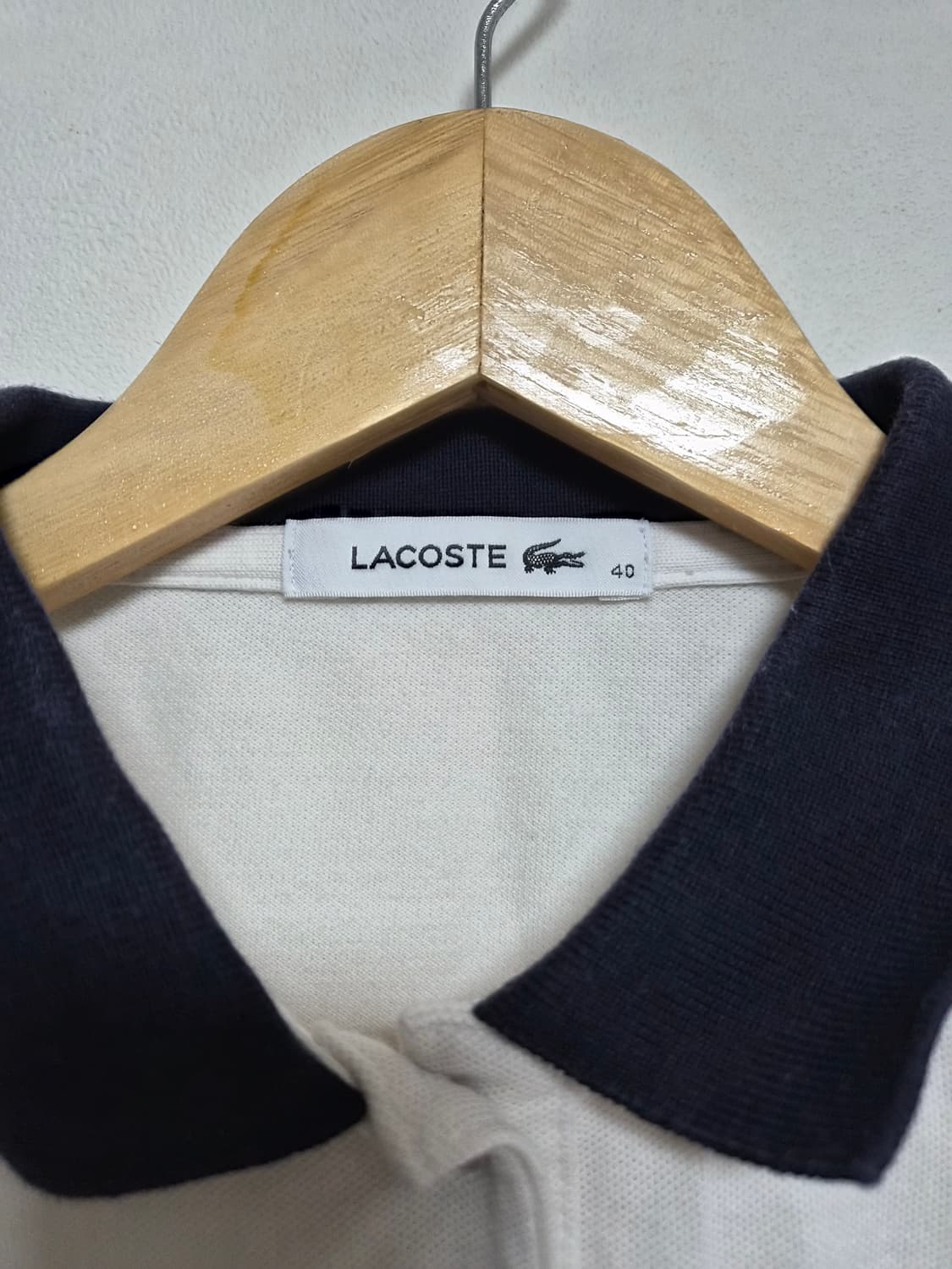 라코스테 스트라이프 카라 티셔츠 40사이즈 - T68 상품이미지3