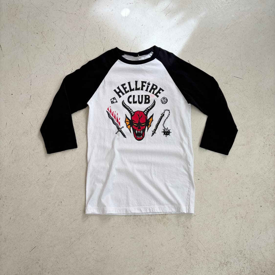 기묘한이야기 오피셜 빈티지 나그랑 티셔츠 S 상품이미지1