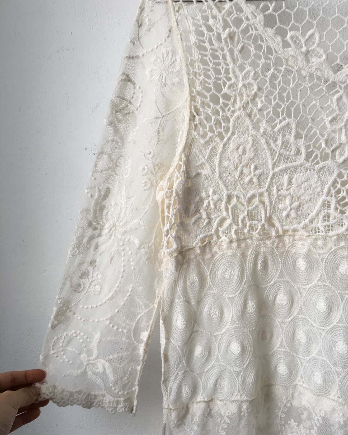Lace layer crochet top 상품이미지4