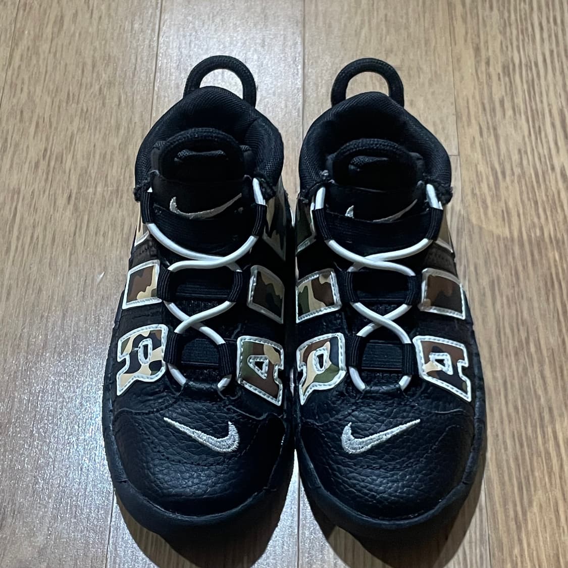키즈) 나이키 에어 모어 업템포 카모 150mm 상품이미지2