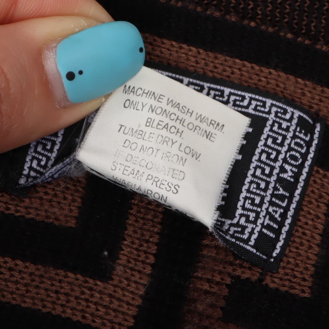 베르사체 진스 꾸뛰르 울 아크릴 머플러 상품이미지9