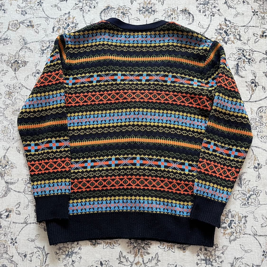 빈티지 패턴 가디건 상품이미지2