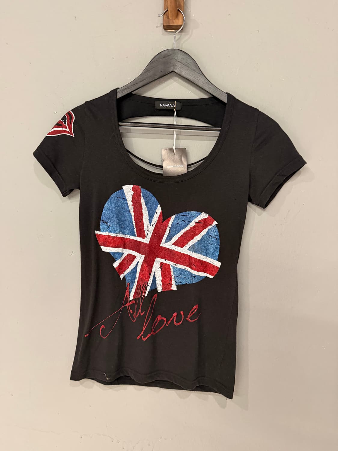 back damage union jack heart top 상품이미지5
