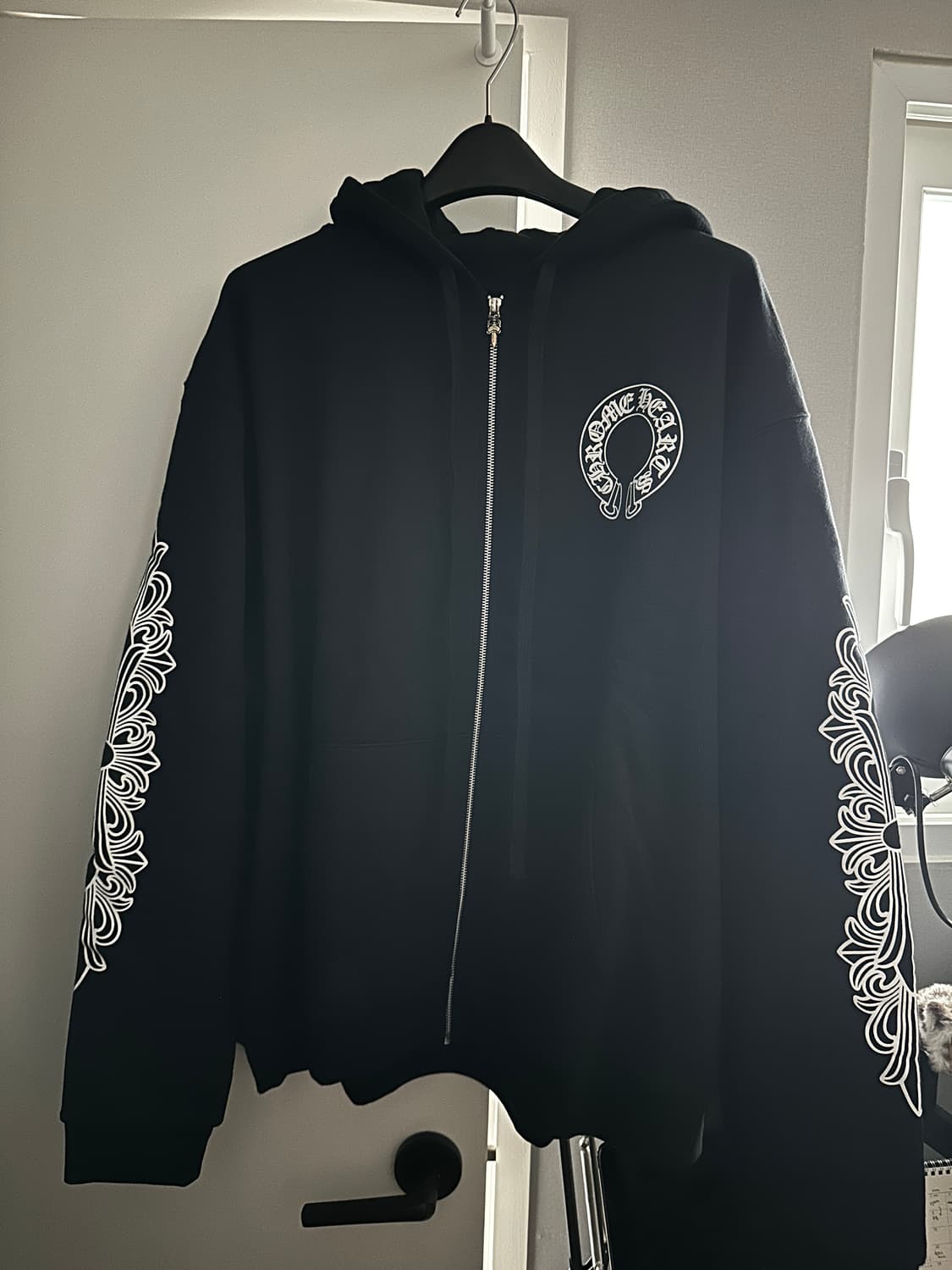 크롬하츠 홀슈스 플로랄 헤비웨이트 후드 XXL 하와이구매 영수증O 상품이미지2