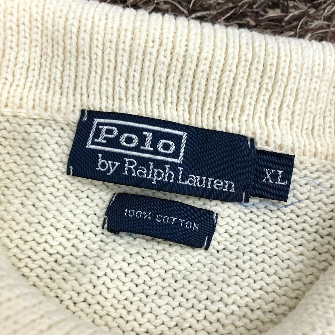  폴로 랄프로렌 아이보리 카라 니트 상품이미지6