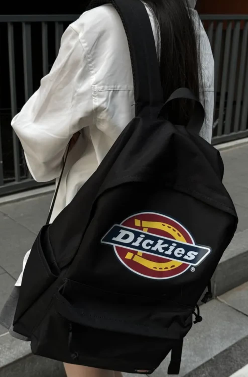 디키즈 DICKIES 오리지널 빅로고 에센셜 백팩 블랙 상품이미지1