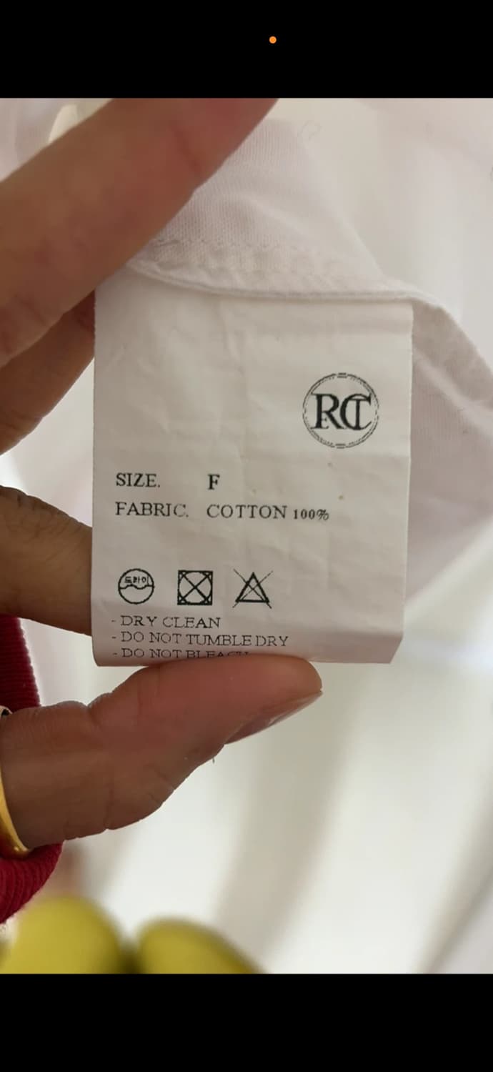 렉토 시그니처 로고 보이셔츠 프리사이즈정품 상품이미지4