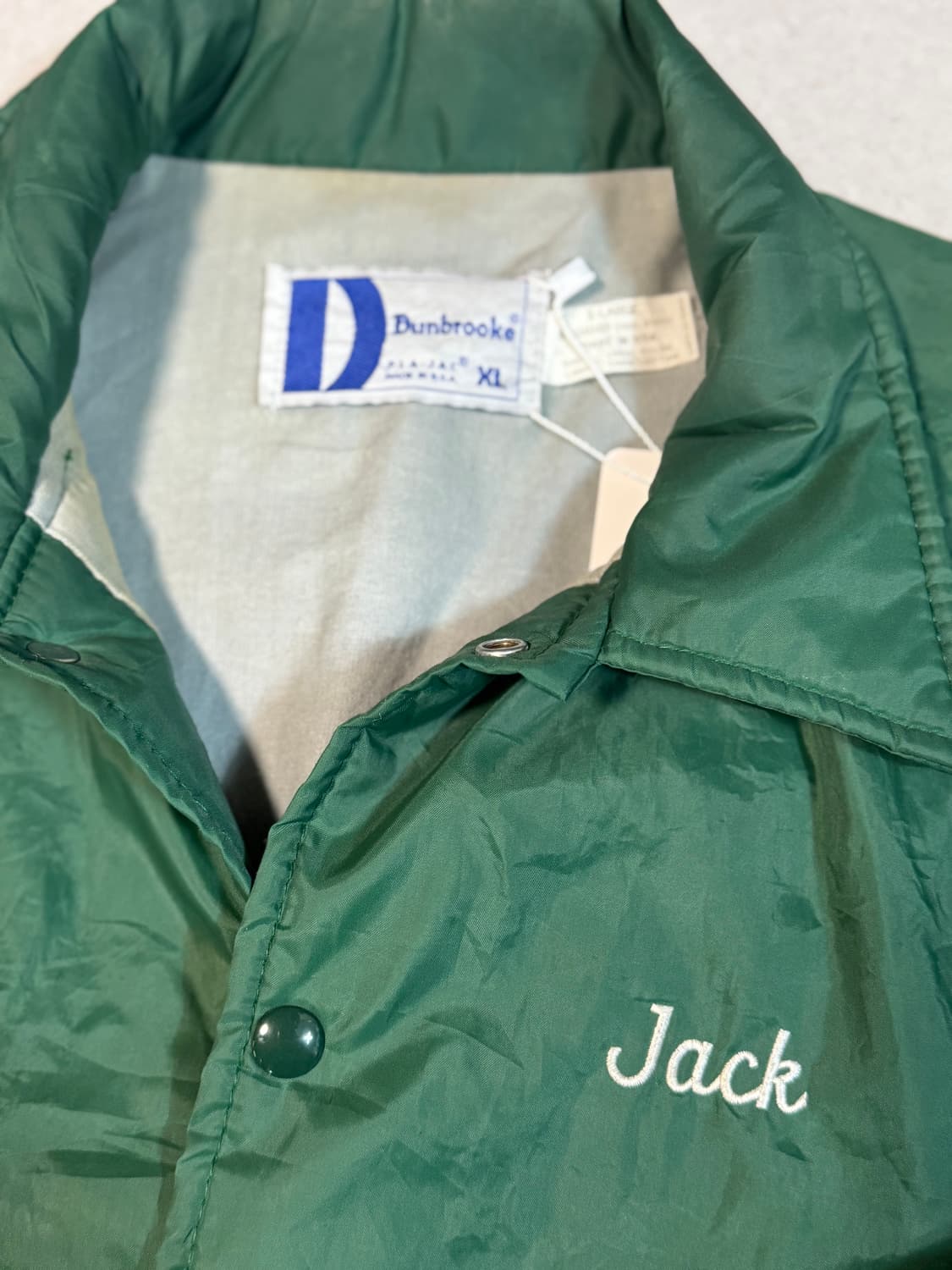 80s dunbrooke usa made 나일론 바람막이 코치 자켓 상품이미지3