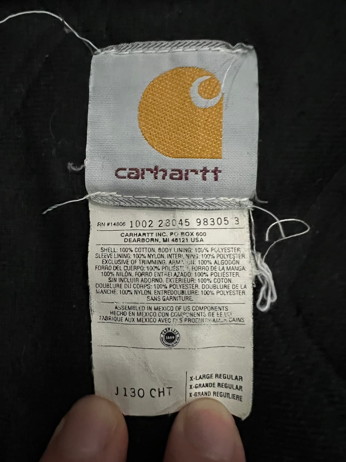 (XL)칼하트 덕 액티브 후드자켓 J130 CHT 체스트넛 상품이미지4