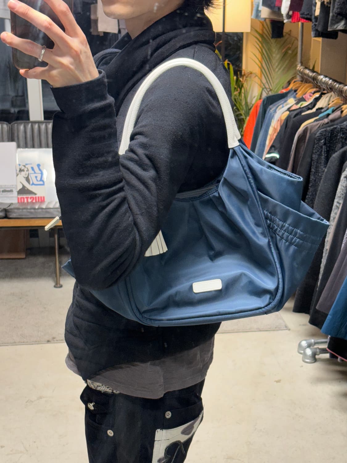 Y'saccs 네이비 숄더백 상품이미지4