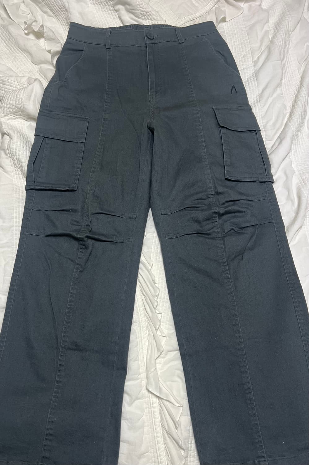 아캄 Washed Semi Wide Cargo Pants 그레이 상품이미지3