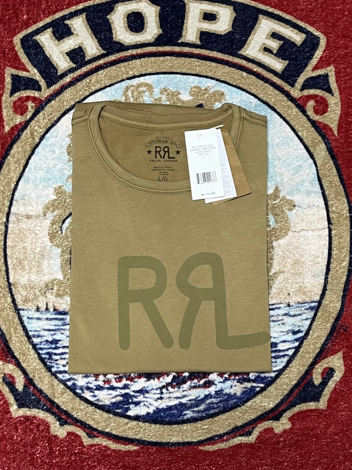 RRL 랜치 로고 티셔츠 머스타드  상품이미지1