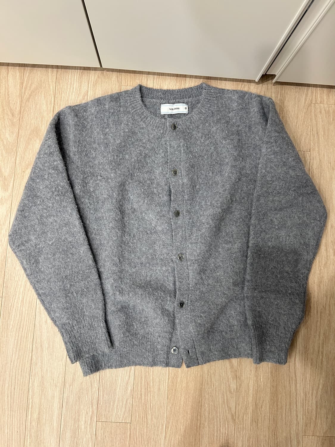 웨이비니스 모헤어 니트 가디건 그레이 2 사이즈 상품이미지2