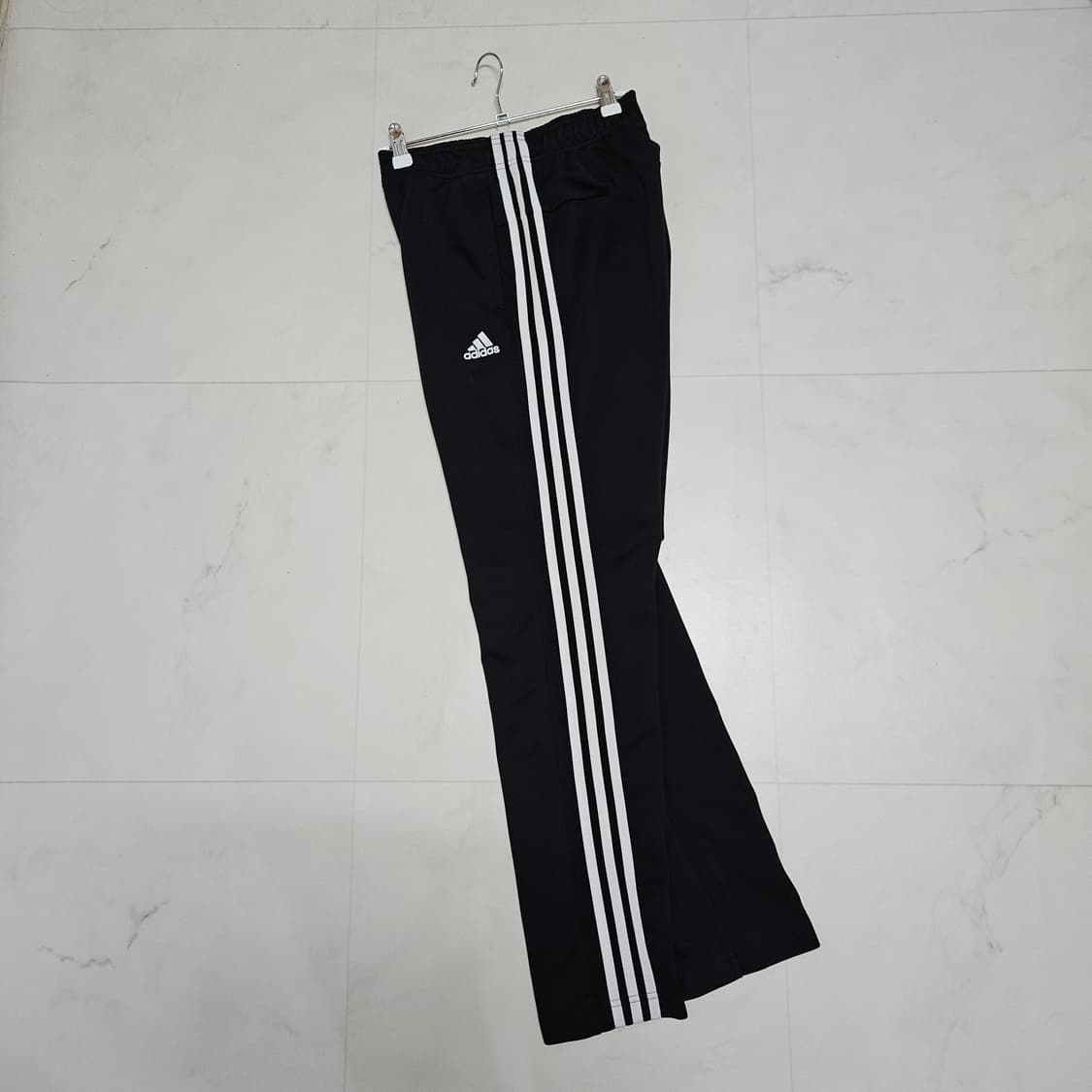 M 아디다스 삼선 트레이닝 바지 블랙 검흰 상품이미지1