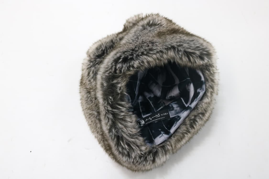 카시라 X 앤디워홀 콜라보 오버핏 퍼 비니 상품이미지4