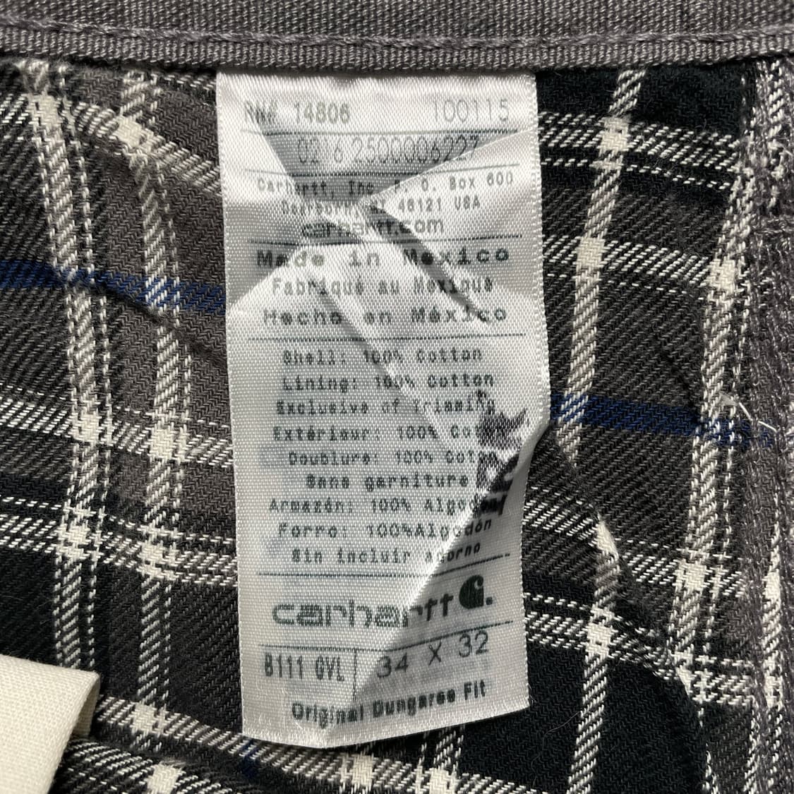 CARHARTT 칼하트B111 싱글니 카펜터 플란넬 워크팬츠 A01105 상품이미지10