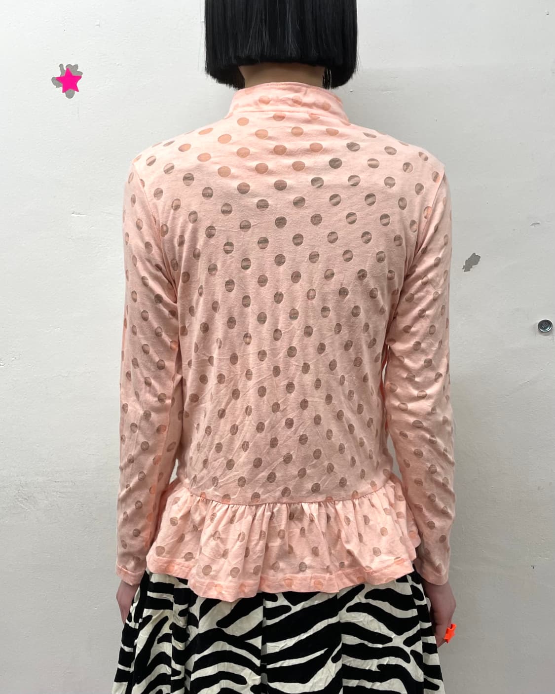 Light Pink Dot Frill Zip-Up 상품이미지2