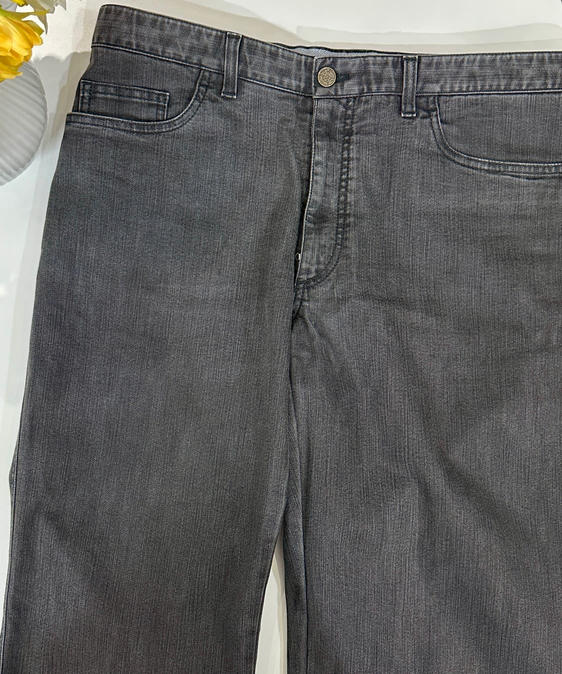 브리오니 블랙 워싱진 데님 팬츠 상품이미지3