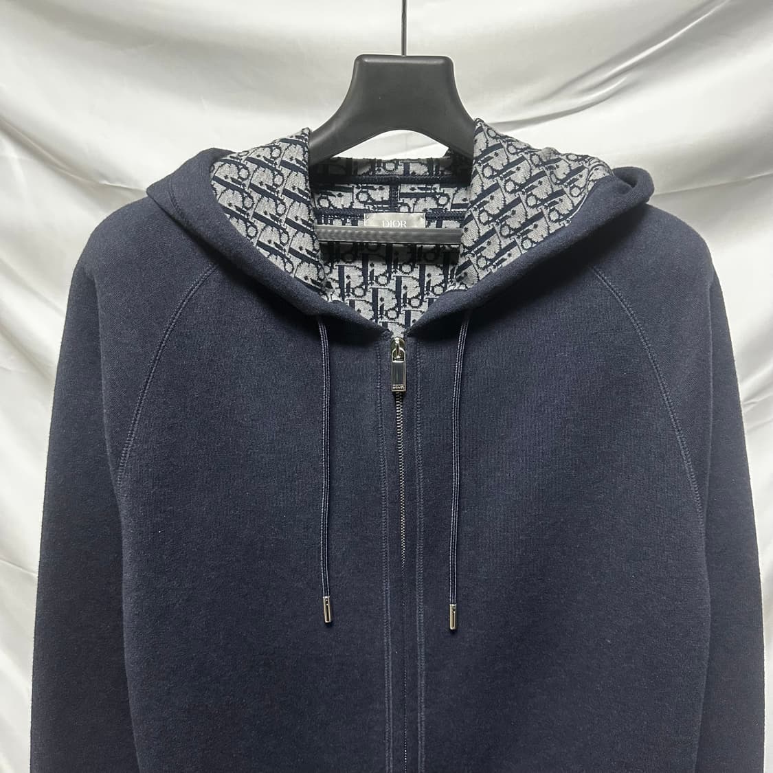 [2XL/새상품] 24FW 디올 오블리크 캐시미어 후드집업 상품이미지3