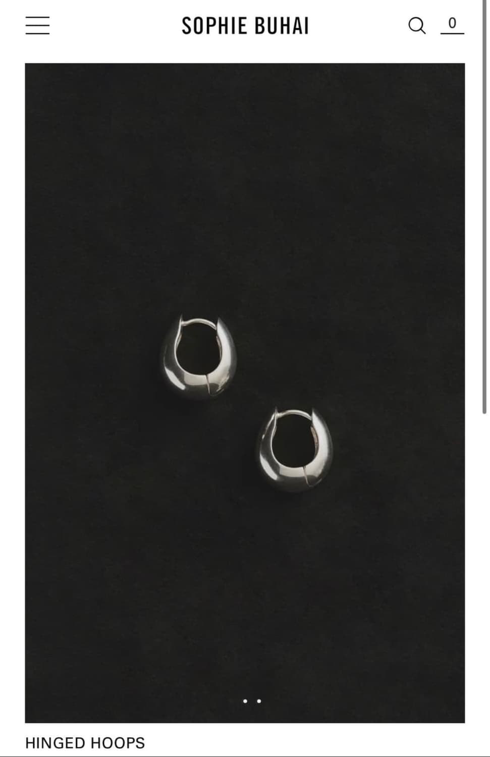 (F) 소피부하이 Hinged 후프 귀걸이 이어링 상품이미지2