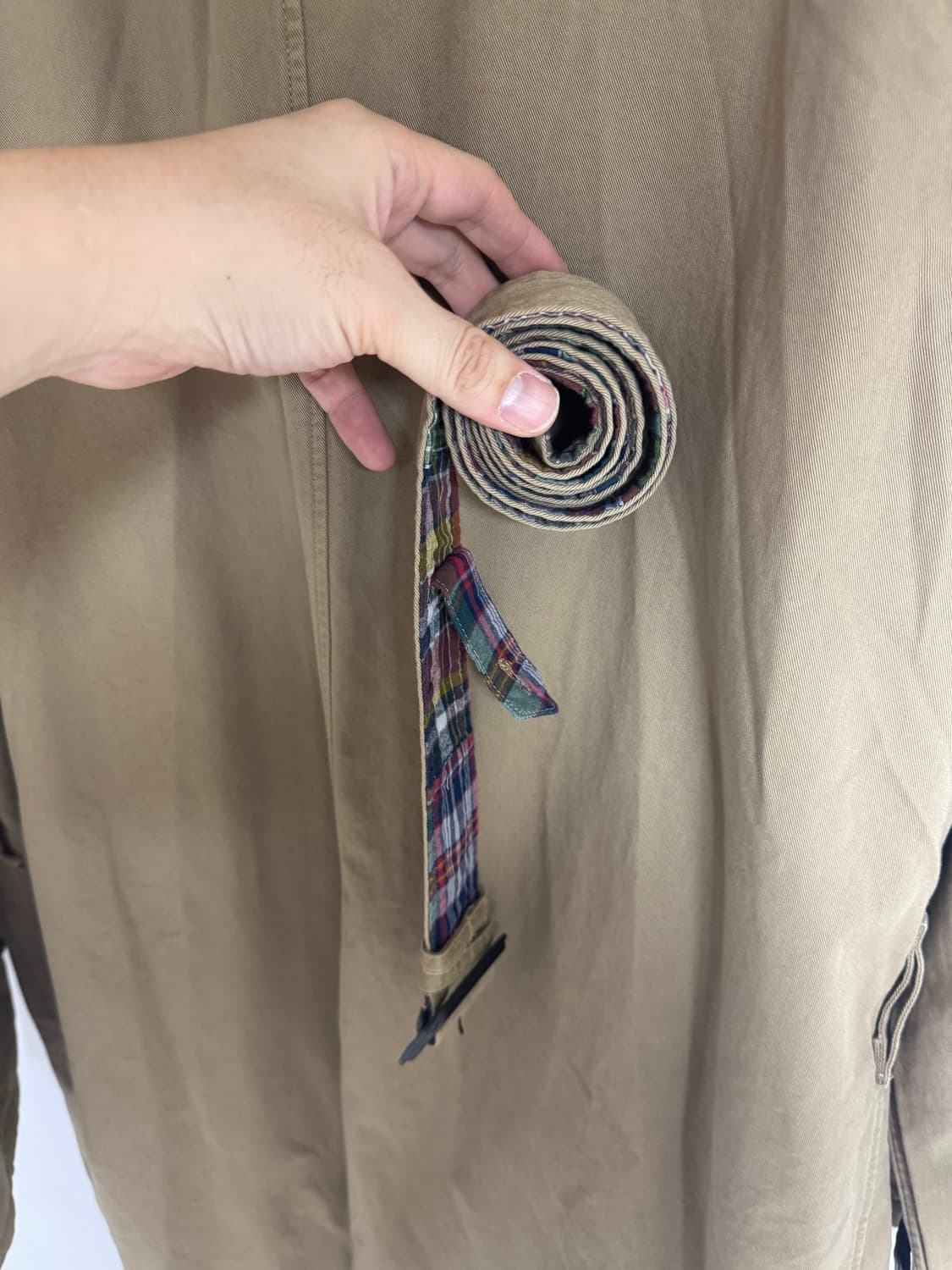 XL 폴로 랄프로렌 마드라스 체크 리버시블 코튼 발마칸 상품이미지8