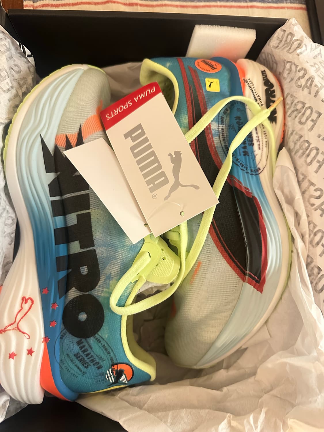 푸마 디비에이트 나이트로 엘리트3 블루피지애플 우먼 240 상품이미지2