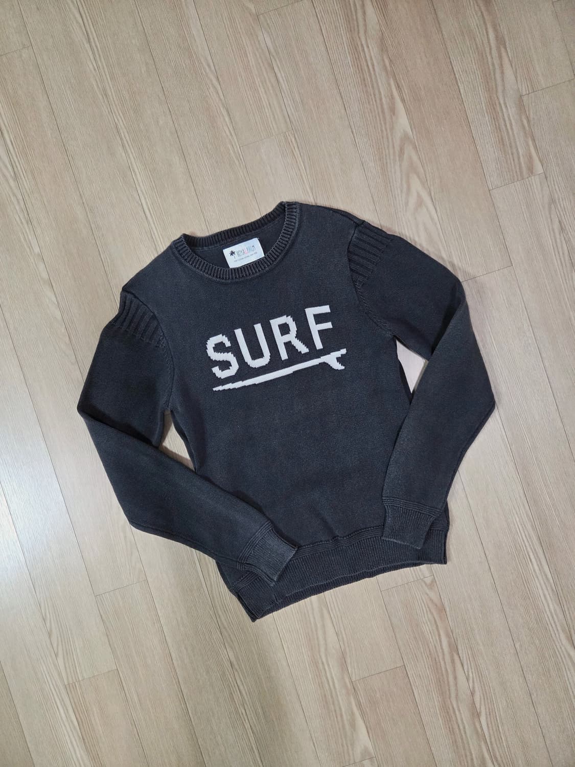 ROYALPALM 차콜 원워싱 라운드 니트 상품이미지3