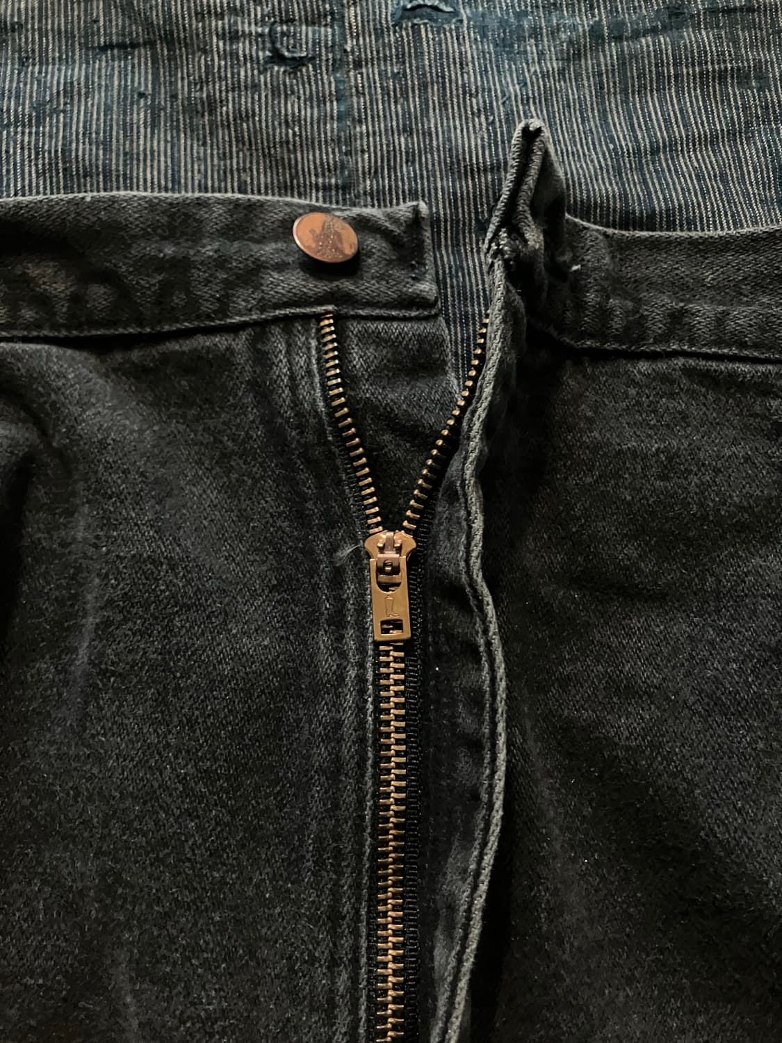 🇺🇸 90s USA 빈티지 랭글러 13MWZWK 블랙 데님 팬츠 상품이미지7