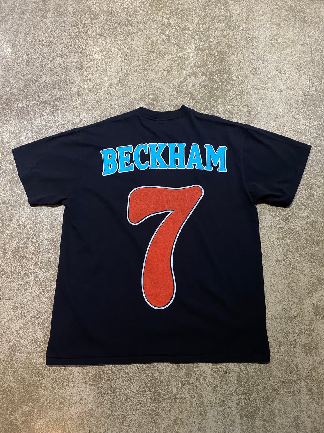 빈티지 베컴 프린팅 티셔츠 상품이미지5